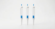 White background image of water level indicator stakes set