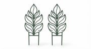 White background image of leaf support trellis set