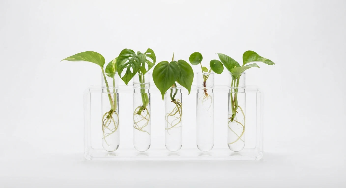 White background image of mini humidity tray for pots
