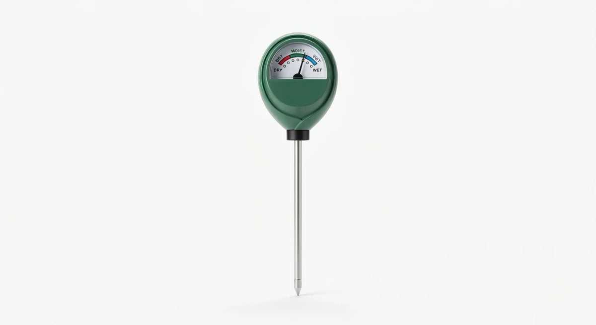 White background image of soil moisture meter