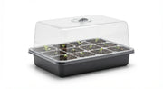 White background image of clear seed-start germination dome kit