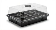 Clear Seed-Start Germination Dome Kit shown in use with an indoor plant setup