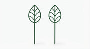 Alternate angle of leaf support trellis set for climbing houseplants