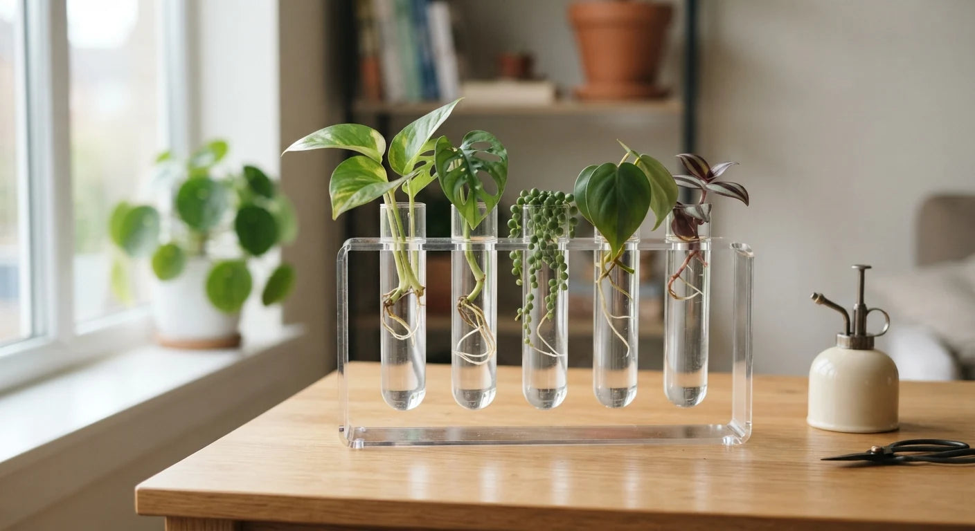 White background image of mini humidity tray for pots